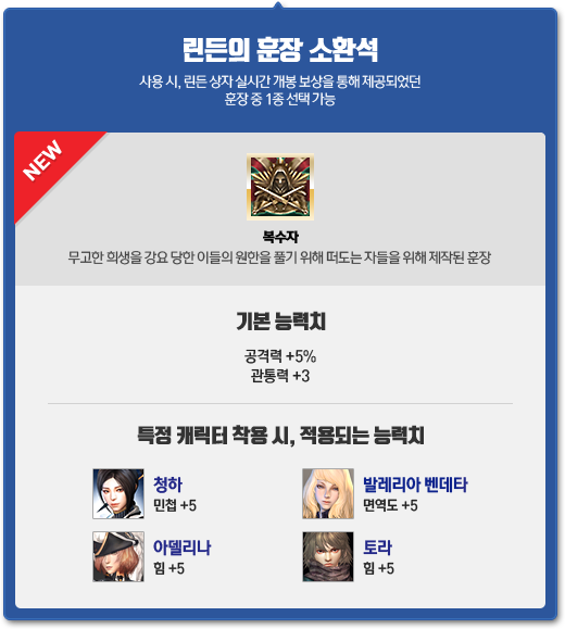 린든의 훈장 소환