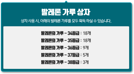 발레론 가루 상자