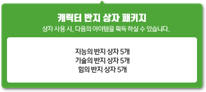 캐릭터 반지 상자 패키지