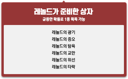 레놀드가 준비한 상자