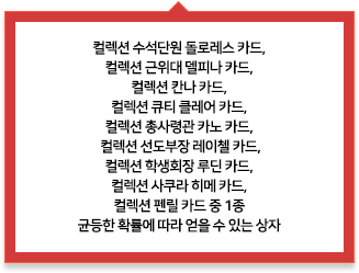 컬렉션 프리미엄 캐릭터 카드 상자